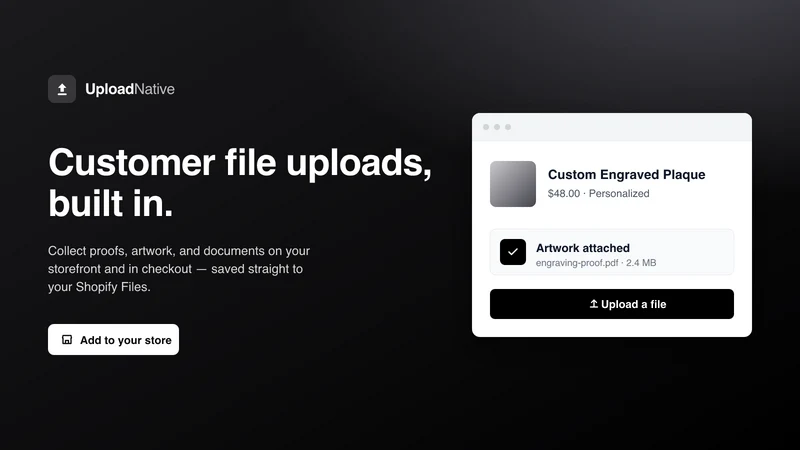 Upload Native