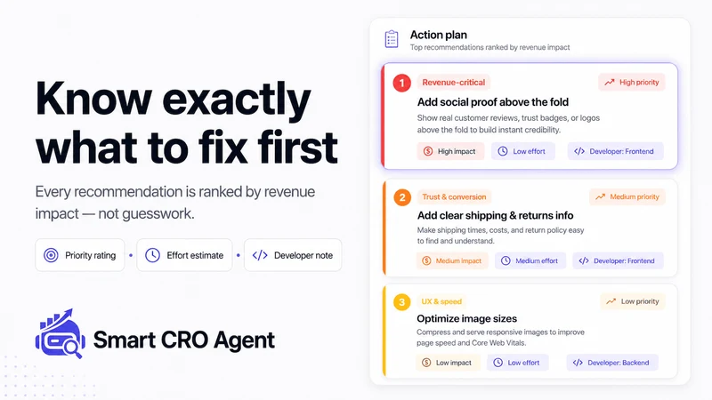 Smart CRO Agent: AI CRO Audit