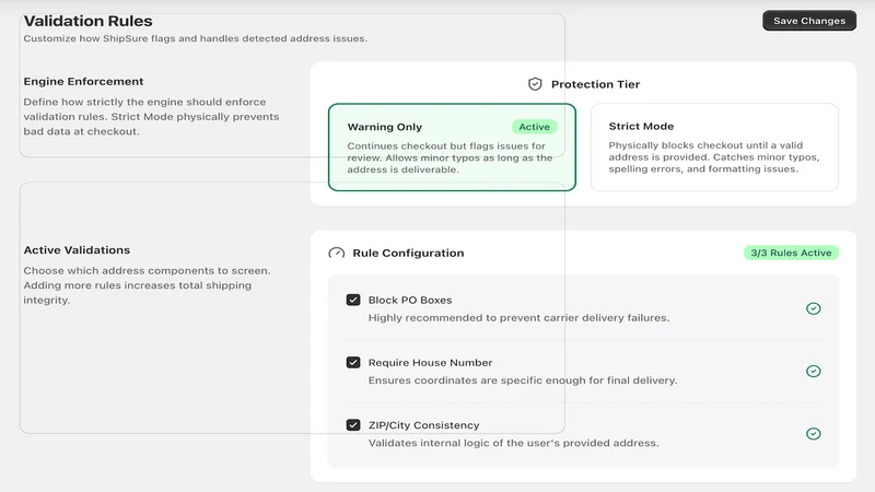 ShipSure ‑ Address Validation