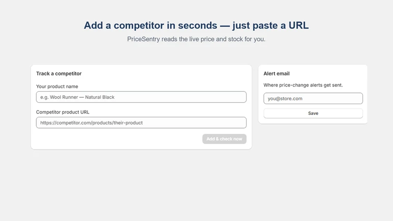 PriceSentry: Competitor Prices