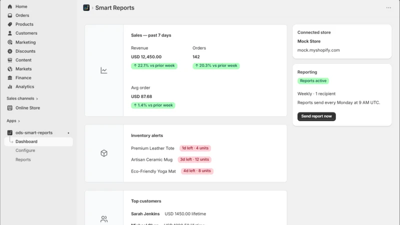 Smart Reports Daily Email KPIs