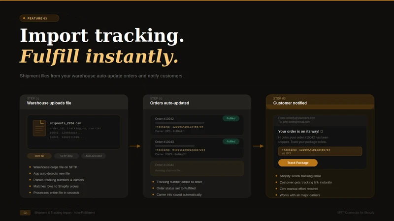 SFTP Export & Track