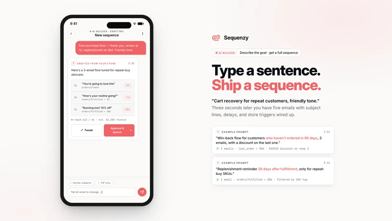 Sequenzy: Email Marketing, SMS