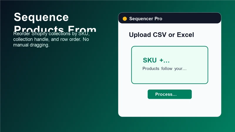 Sequencer Pro: Product Sorter