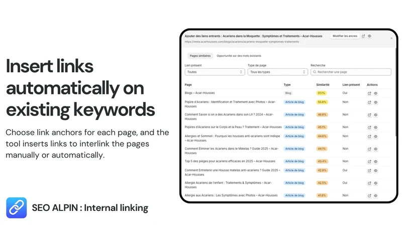 SEO Alpin : Internal Linking