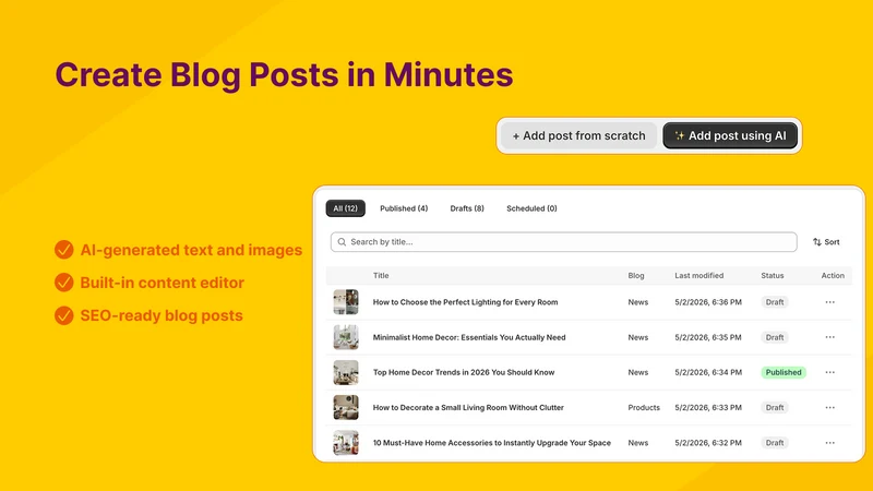 Redsun: SEO AI Blog Builder