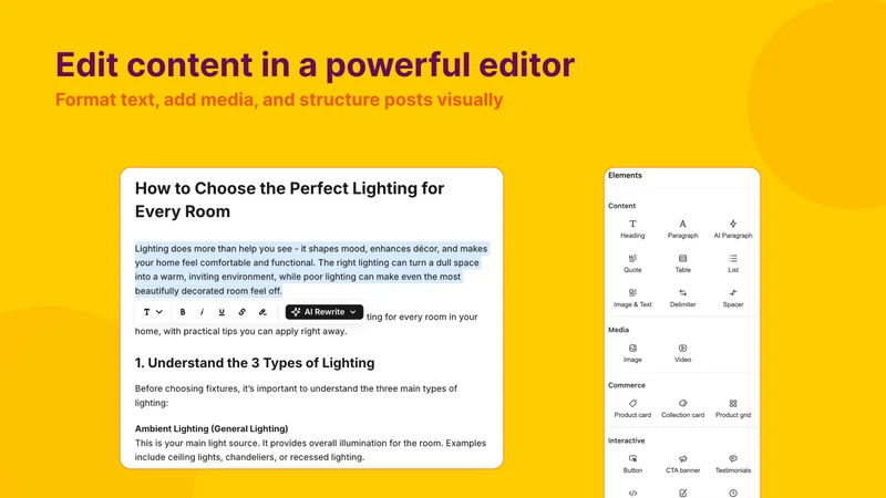 Redsun: SEO AI Blog Builder