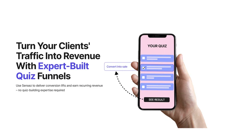 Sensez: product quiz builder