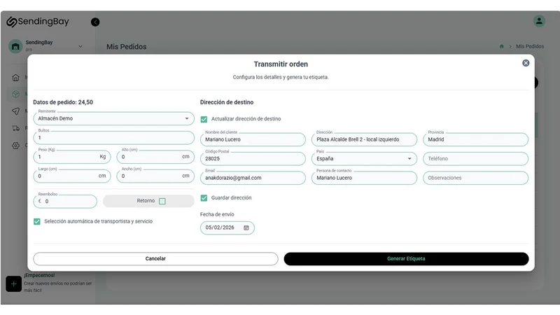 SendingBay eComm