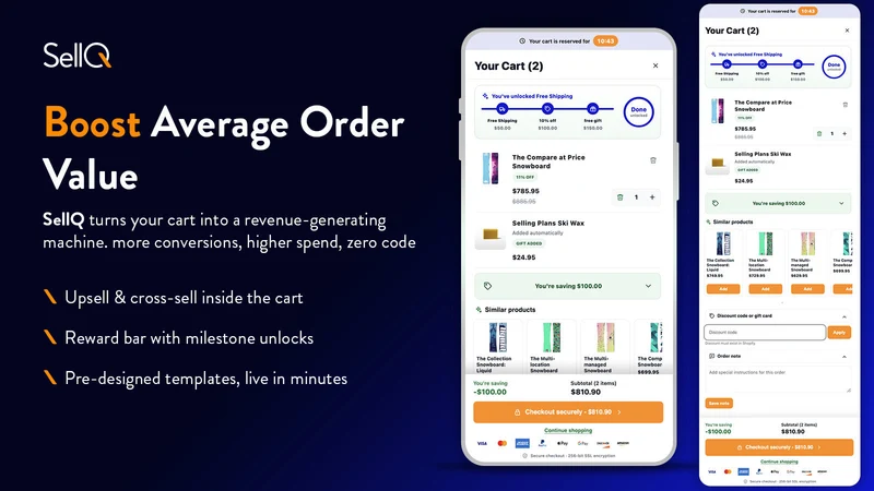 SellQ ‑ Drawer Cart Upsell