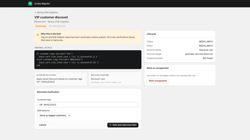 Hatch ‑ Scripts Migrator