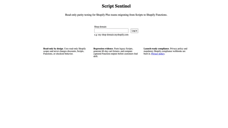 Script Sentinel