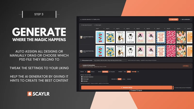 Scaylr ‑ POD Listing Generator