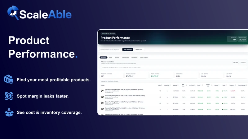 ScaleAble: Profit Dashboard