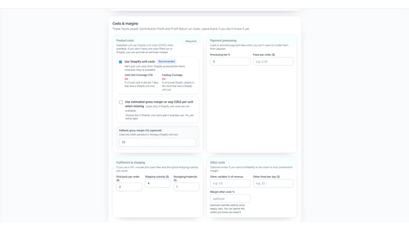 ScaleAble: Profit Dashboard