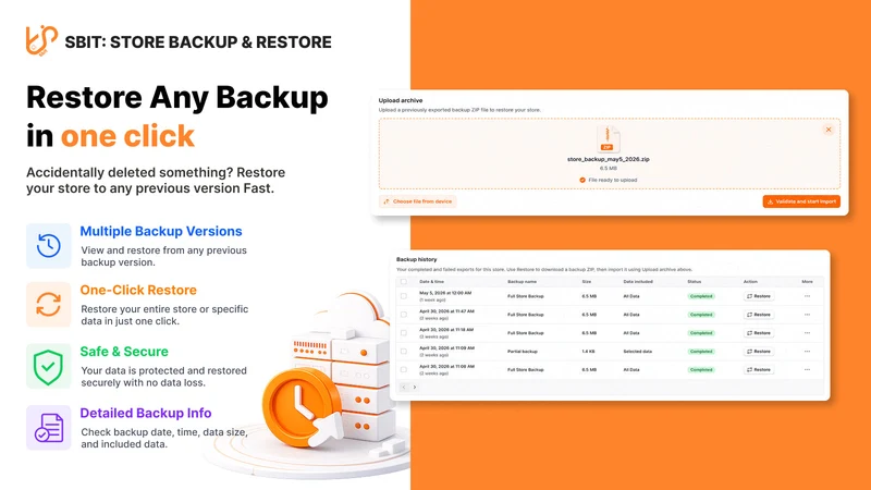 Sbit: Store Backup & Restore