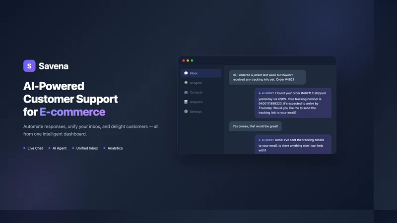Savena ‑ AI Chat & Support