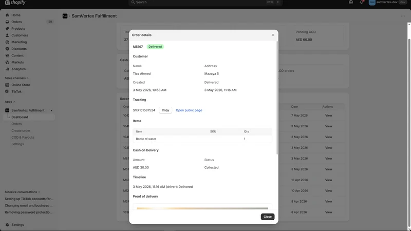 SamVertex Fulfillment