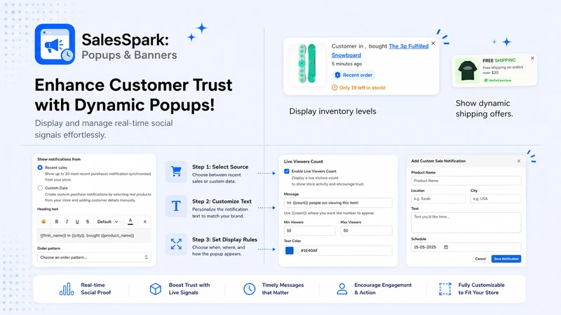 SalesSpark – Popups & Banners