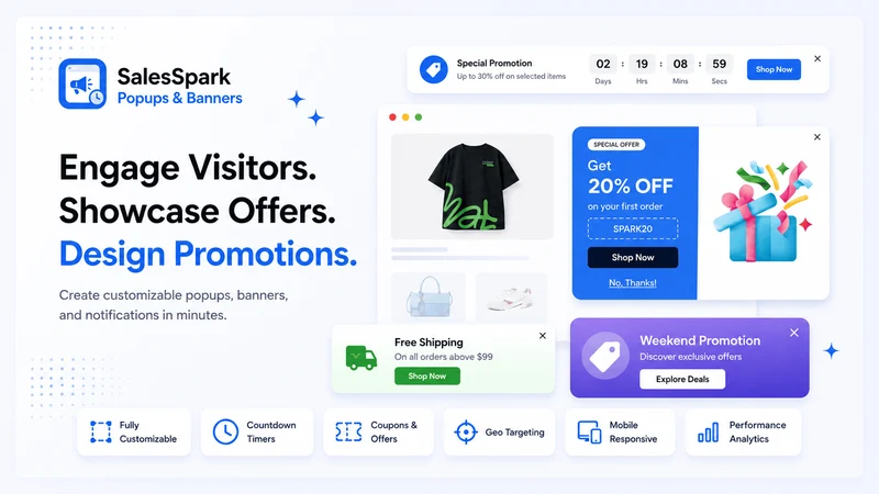 SalesSpark – Popups & Banners