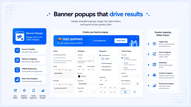SalesSpark – Popups & Banners