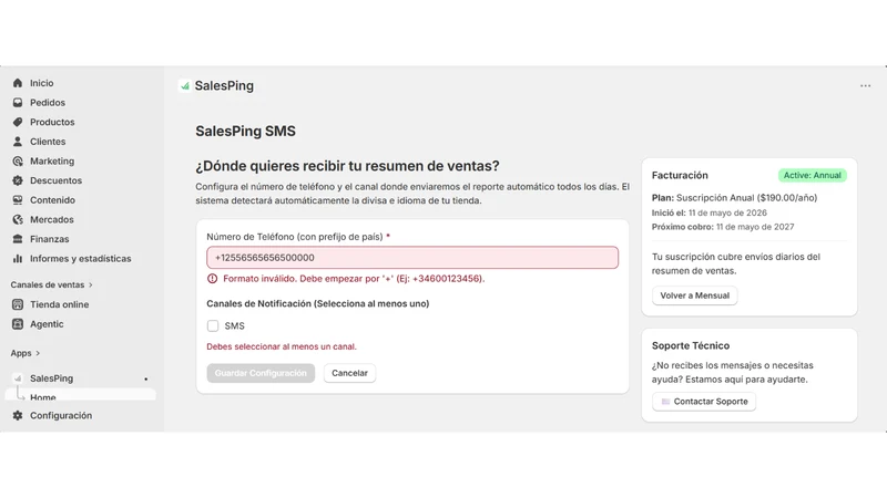 SalesPing ‑ Whatsapp and SMS