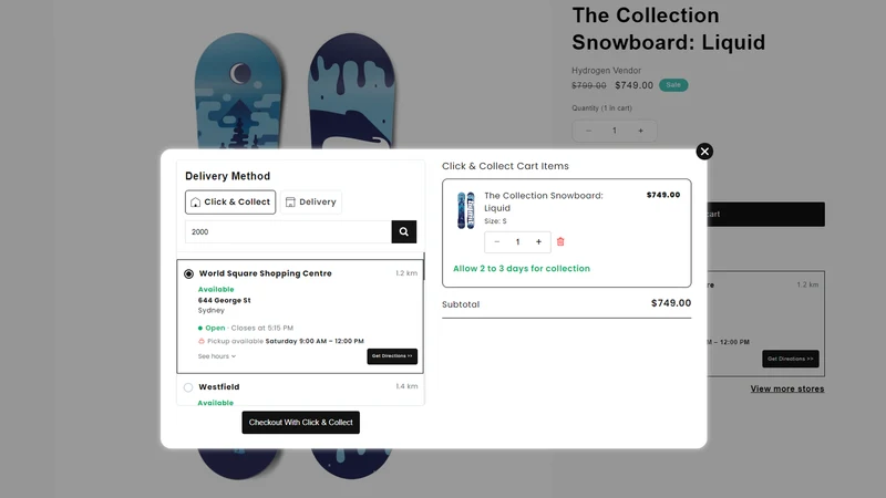 SAAS: Pickup + Store Finder