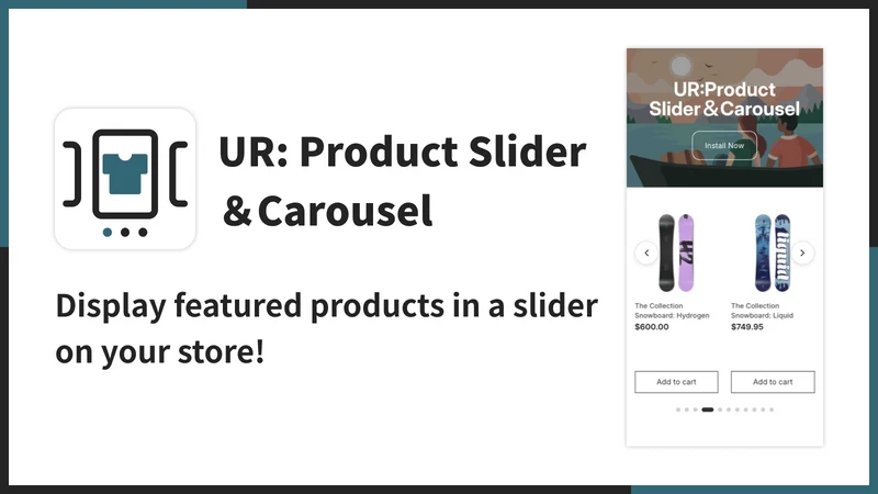 UR:Product Slider＆Carousel