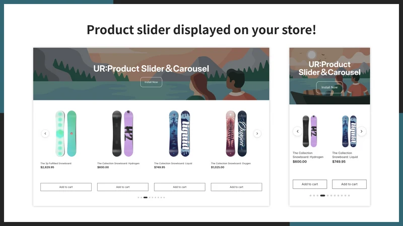 UR:Product Slider＆Carousel