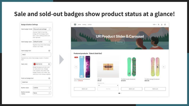 UR:Product Slider＆Carousel