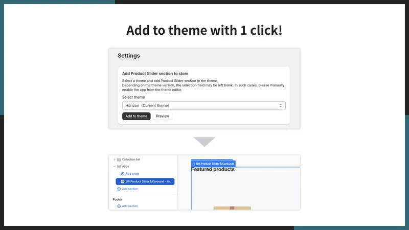 UR:Product Slider＆Carousel