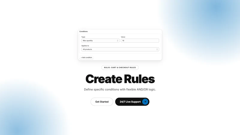 Rulio: Cart & Checkout Rules