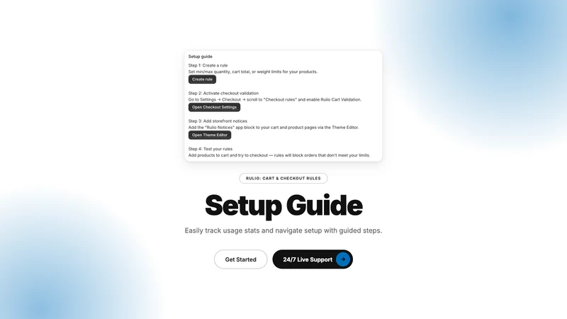 Rulio: Cart & Checkout Rules