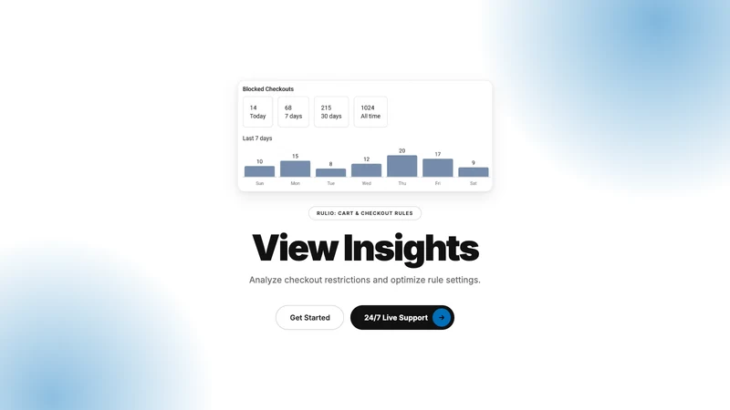 Rulio: Cart & Checkout Rules