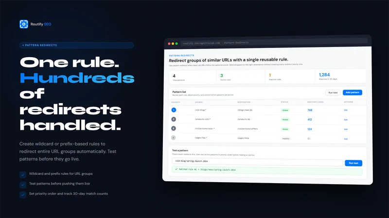 Routify: 301 & 404 Redirects