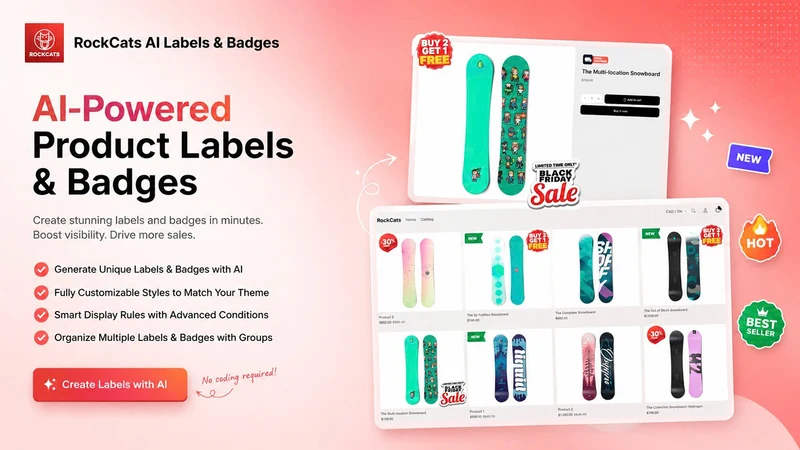RC Product Labels & Badges
