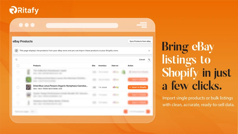 Ritafy eBay Importer & Sync