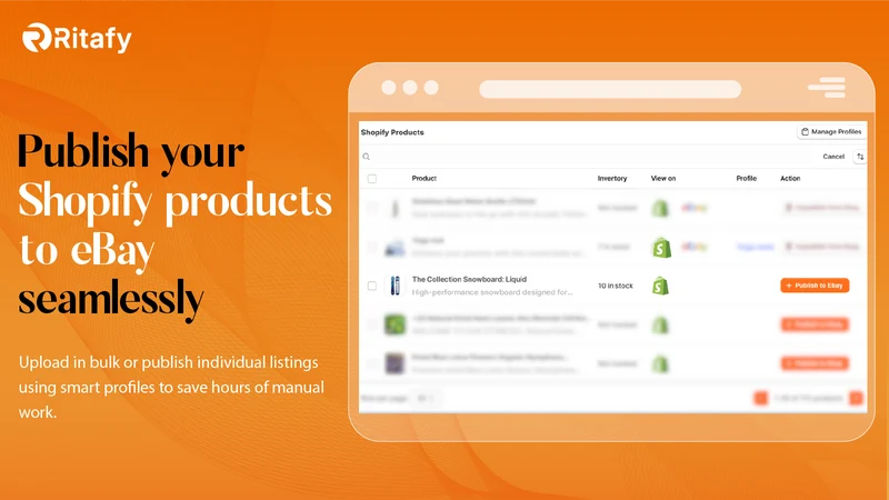 Ritafy eBay Importer & Sync