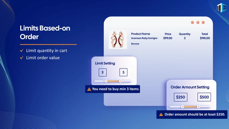 KOR Order Limits Quantity