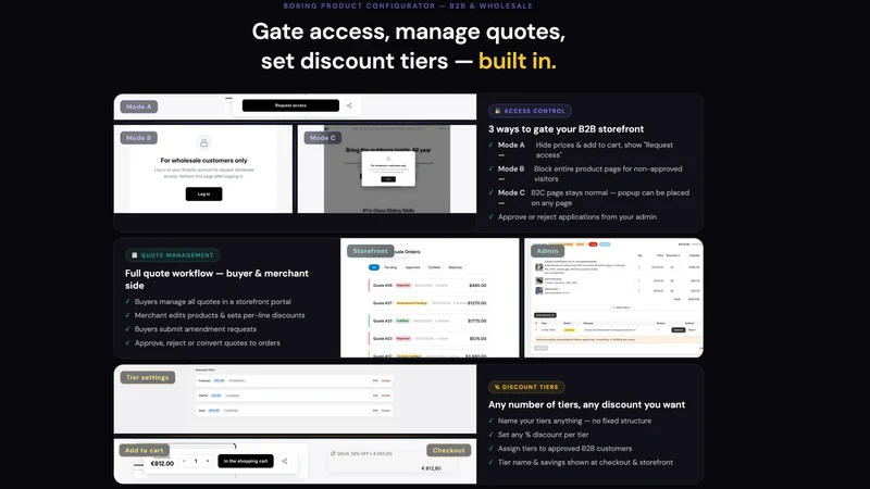 Next Options & 3D Configurator