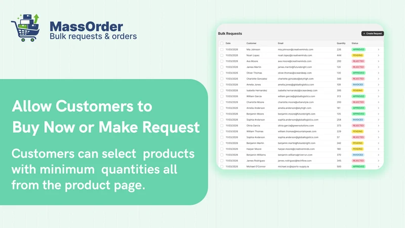 MassOrder: Accept Bulk Orders