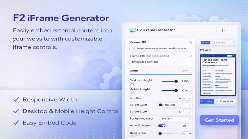 F2 Iframe Generator