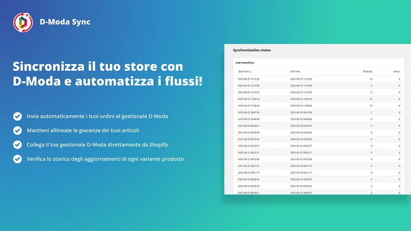 D‑Moda | Connettore ERP