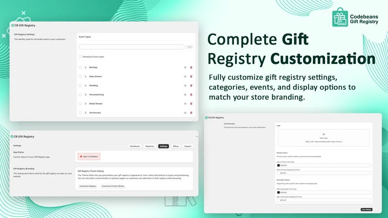 Codebeans Gift Registry
