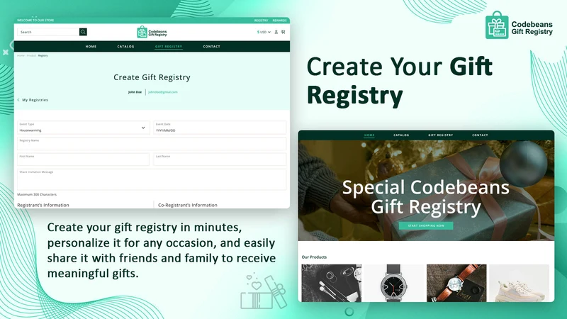 Codebeans Gift Registry