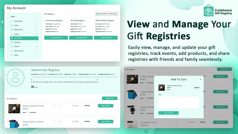 Codebeans Gift Registry