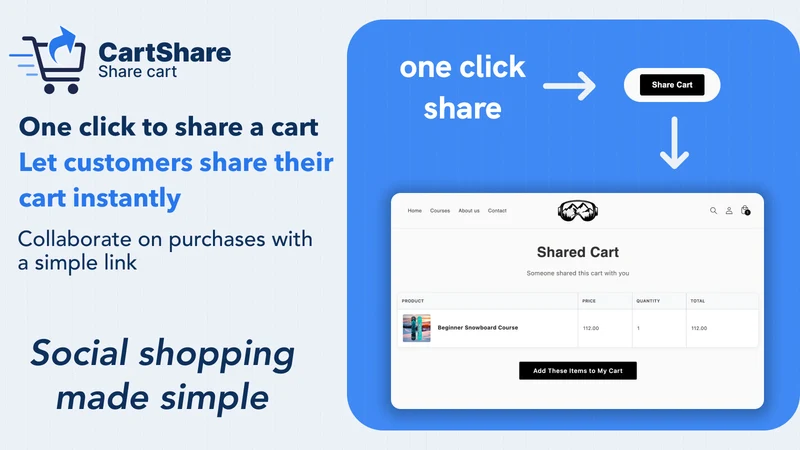 CartShare ‑ Easy Cart Sharing
