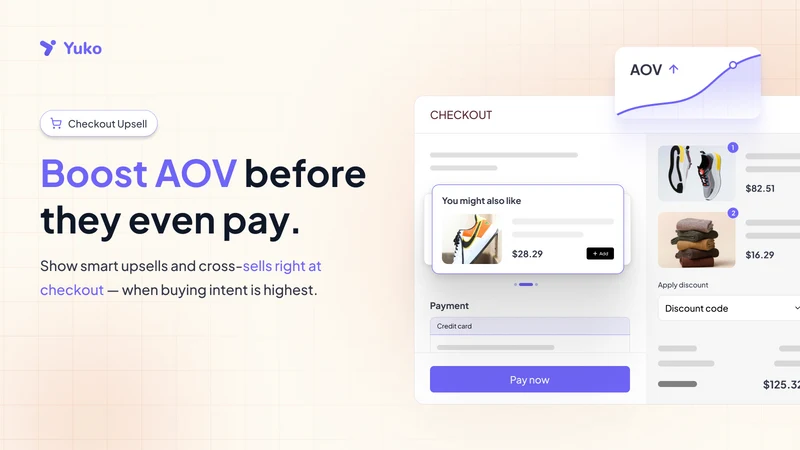 Yuko Post Purchase Upsell