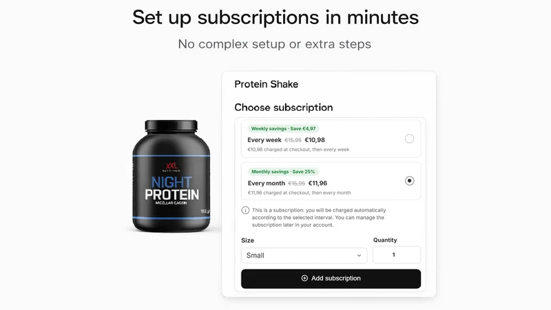 Voodux Simple Subscriptions