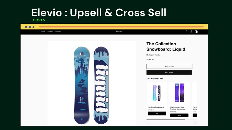 Elevio Cross Sell & Upsell App